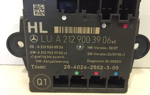 Mercedes-Benz C W204 Door control unit/module A2129003906 A2128208526 A2129029902
