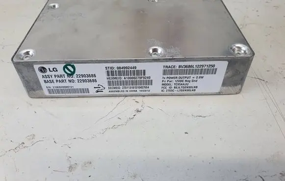 Chevrolet Volt I Other control units/modules 22903686 GHN56512