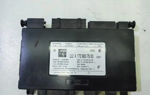 Mercedes-Benz E C207 W207 Seat control module A1729007500