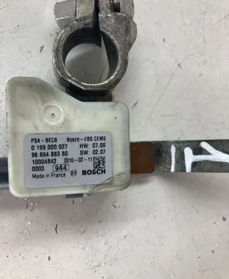 Peugeot 3008 I Negative earth cable (battery) 9666488380