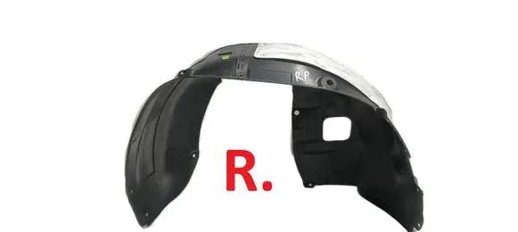 Front wheel arch liner splash guards
