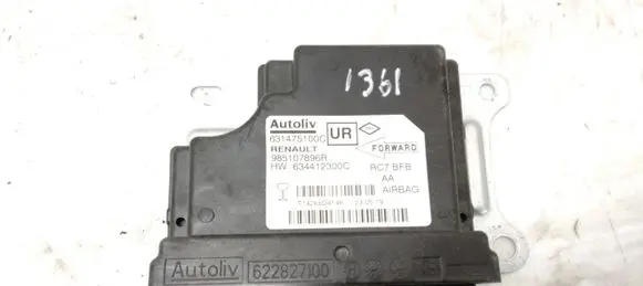 Renault Megane IV Airbag control unit/module 631475100C 634412300C 985107896R