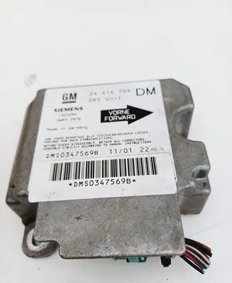 Opel Zafira A Airbag control unit/module 24416704 1923594 DMS0347569B
