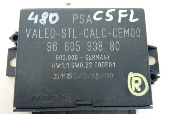 Citroen C5 Parking PDC control unit/module 9660593880 603006
