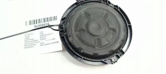 Opel Grandland X Subwoofer speaker 9665831480