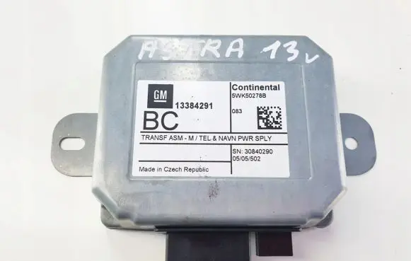 Opel Astra J GPS navigation control unit/module 13384291