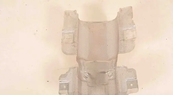 Heat shield in engine bay