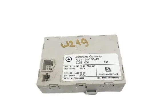 Mercedes-Benz CLS C219 Gateway control module A2115405645