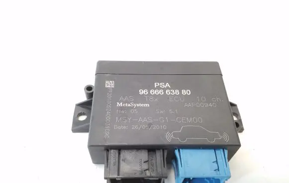Peugeot 3008 I Parking PDC control unit/module 9666663880
