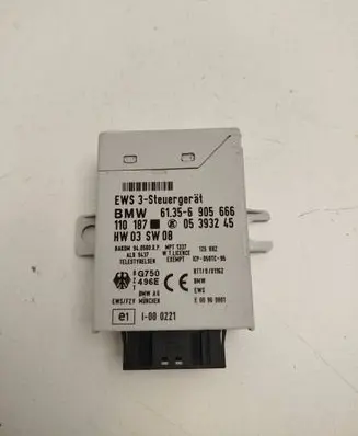 BMW 3 E46 Immobilizer control unit/module 61356905666 05393245 110187