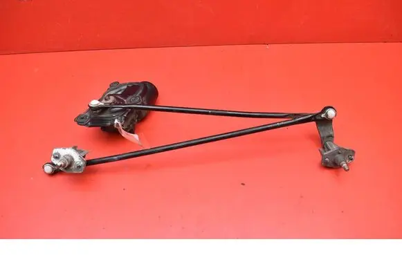 Front wiper linkage and motor