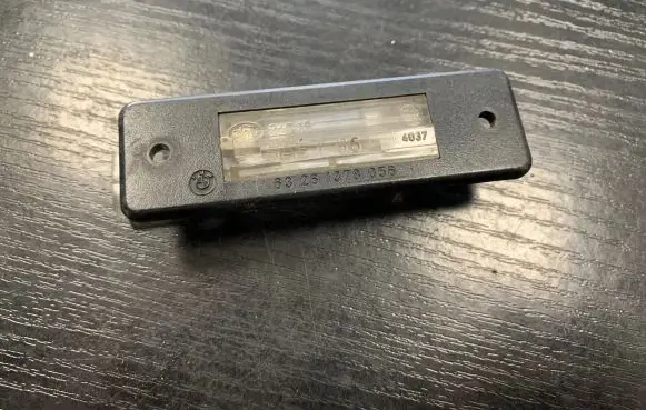 Number plate light