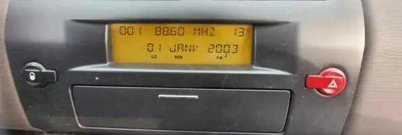 Citroen C4 I Screen/display/small screen 9664222180