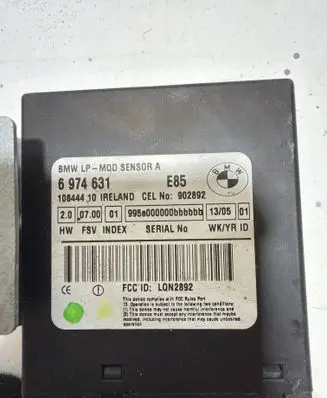 BMW Z4 E85 E86 Alarm control unit/module 6974631 10844410