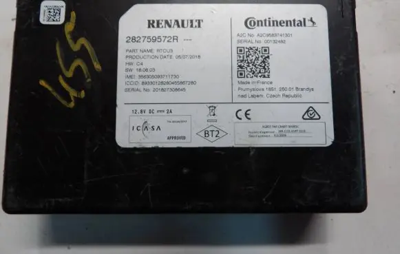 Renault Kadjar Other control units/modules 282759572R A2C9583741301