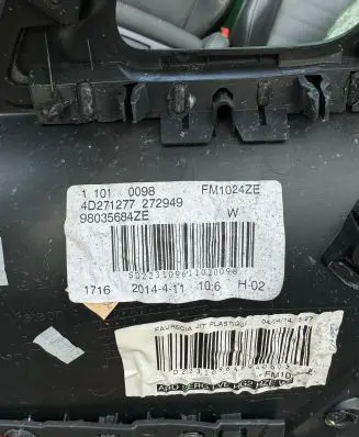 Peugeot 508 RXH Rear door card panel trim 98035684ZE FM1024ZE 4D271277