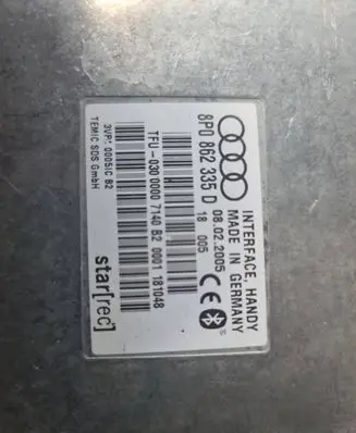 Audi A4 S4 B7 8E 8H Bluetooth control unit module 8P0862335D 3VP00051C2