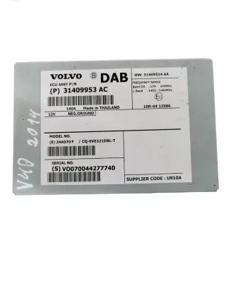 Volvo V40 Other control units/modules 31409953AC 34A070F V0070044277740