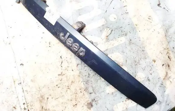 Trunk door license plate light bar