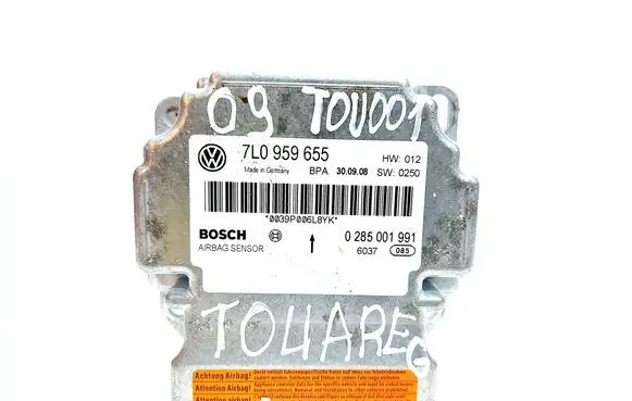 Volkswagen Touareg I Airbag control unit/module 7L0959655 0285001991