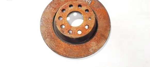 Volkswagen PASSAT B7 Rear brake disc neventiliuojamas