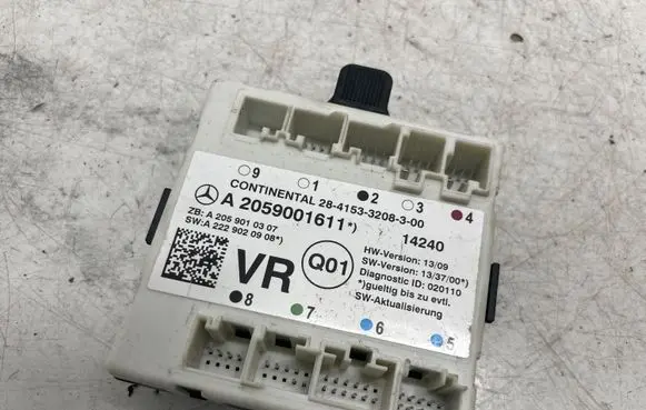 Mercedes-Benz C W205 Door control unit/module A2059001611 A2059010307 A2229020908
