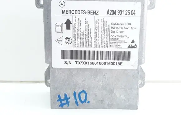 Mercedes-Benz C W204 Airbag control unit/module A2049012604 5WK44740Q04