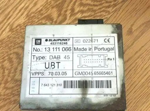 Opel Vectra C Antenna control unit 13111066 7643121310 453116246