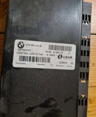 BMW 5 E60 E61 Gateway control module 9186170 53225686 61359186170