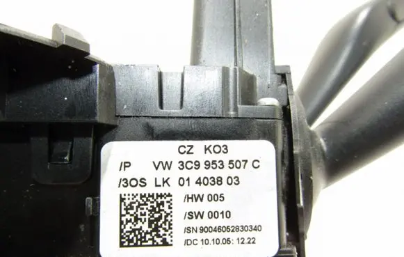 Volkswagen PASSAT B6 Multifunctional control switch/knob 3C9953507C