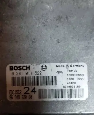 Peugeot 807 Engine control unit/module 9640938180 9650932080 0281011522
