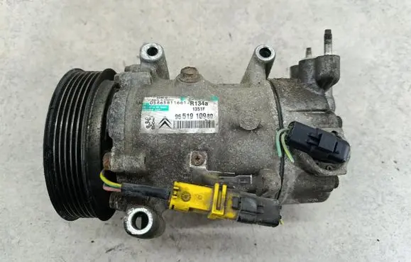 Peugeot 207 Air conditioning (A/C) compressor (pump) 9651910980