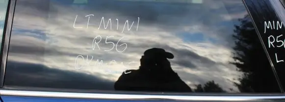 Mini One - Cooper Coupe R56 Rear side window