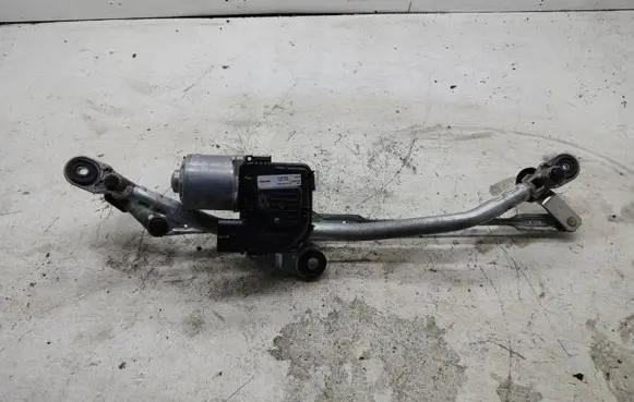 Front wiper linkage and motor