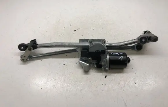 Front wiper linkage and motor
