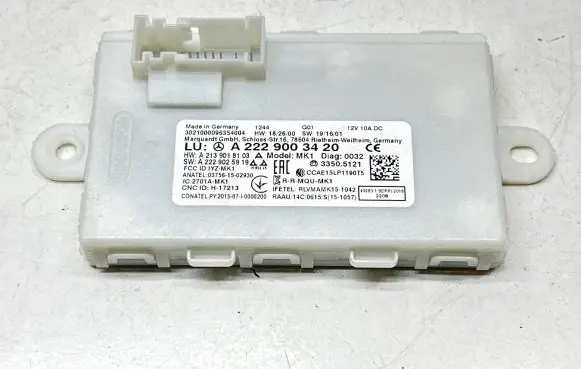 Mercedes-Benz EQC Keyless (KESSY) go control unit/module A2229003420 A2229025919 A2139018103