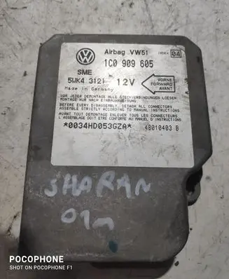 Volkswagen Sharan Airbag control unit/module 1C0909605