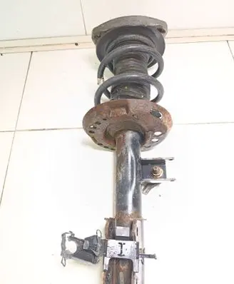 Front shock absorber with coil spring