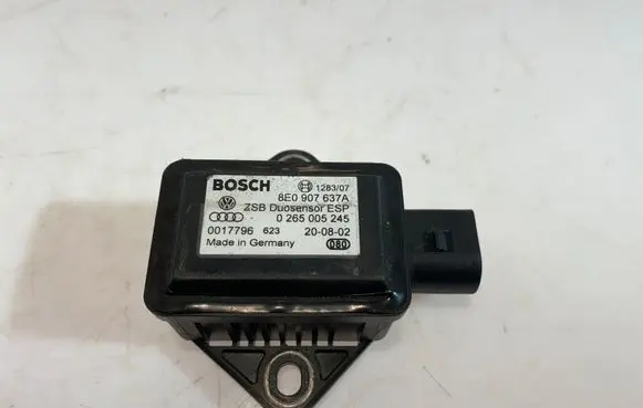 Audi A4 S4 B6 8E 8H ESP acceleration yaw rate sensor 8E0907637A 0265005245 0017796