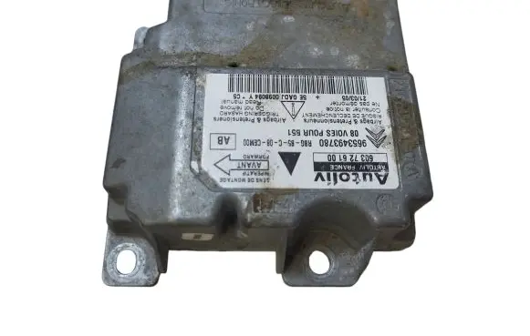 Citroen C4 I Airbag control unit/module 603726100 9653493780