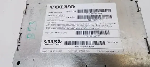 Volvo XC90 HiFi Audio sound control unit 31215500