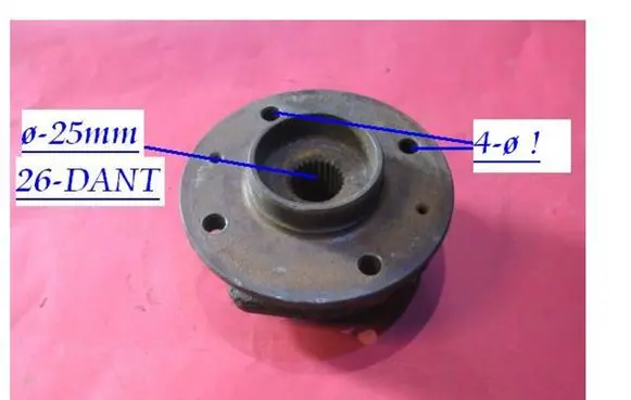 Volvo C70 Front wheel hub 4SKQ25D26