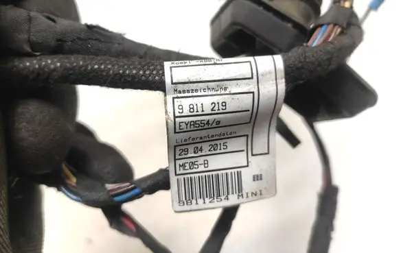 Mini Cooper Countryman R60 Rear door wiring loom 9811219