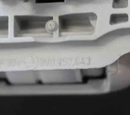 Skoda Superb B8 (3V) Rear interior roof grab handle 3V0857643