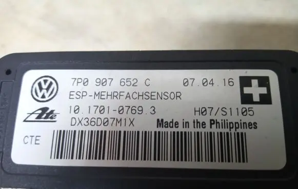 Porsche Cayenne (92A) ESP acceleration yaw rate sensor 7P0907652C