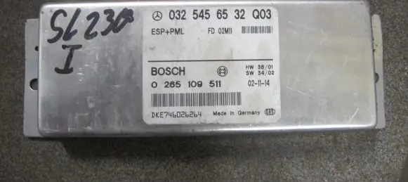 Mercedes-Benz E W211 ESP (stability system) control unit 0325456532 0265109511