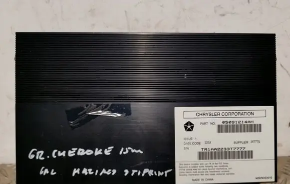 Jeep Grand Cherokee Sound amplifier 05091214AH