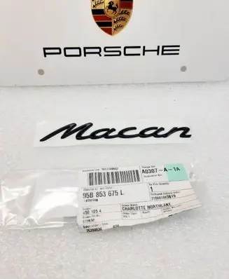 Porsche Macan (95B) Rear loading door model letters 95B853675L 1017708662 4501054