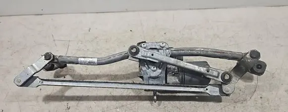 Front wiper linkage and motor