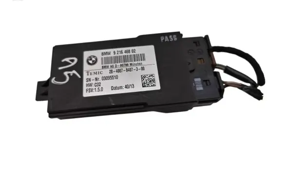BMW 1 F20 F21 Seat control module 9216468 03095510